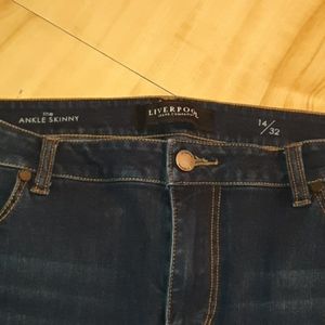 LIVERPOOL HIGH RISE ANKLE SKINNY JEANS